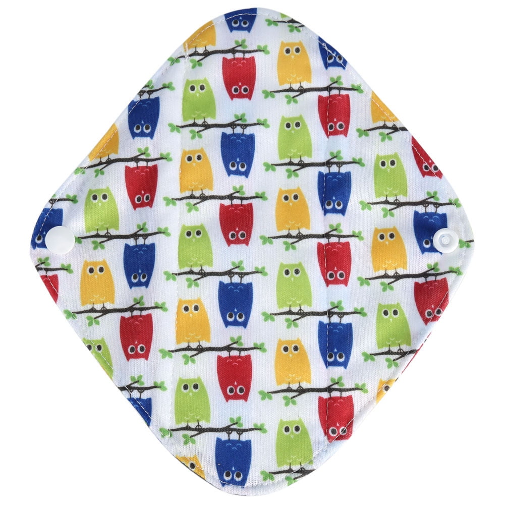 6 pi/èces serviette hygi/énique coussin menstruel lavable au charbon de bambou femmes soins serviettes hygi/éniques r/éutilisables absorbantes